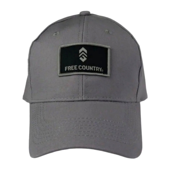 Free Country Cotton Canvas Mens Baseball Cap Golf Hat GREY NWT LtdEd SO 1 LEFT! - Picture 2 of 9